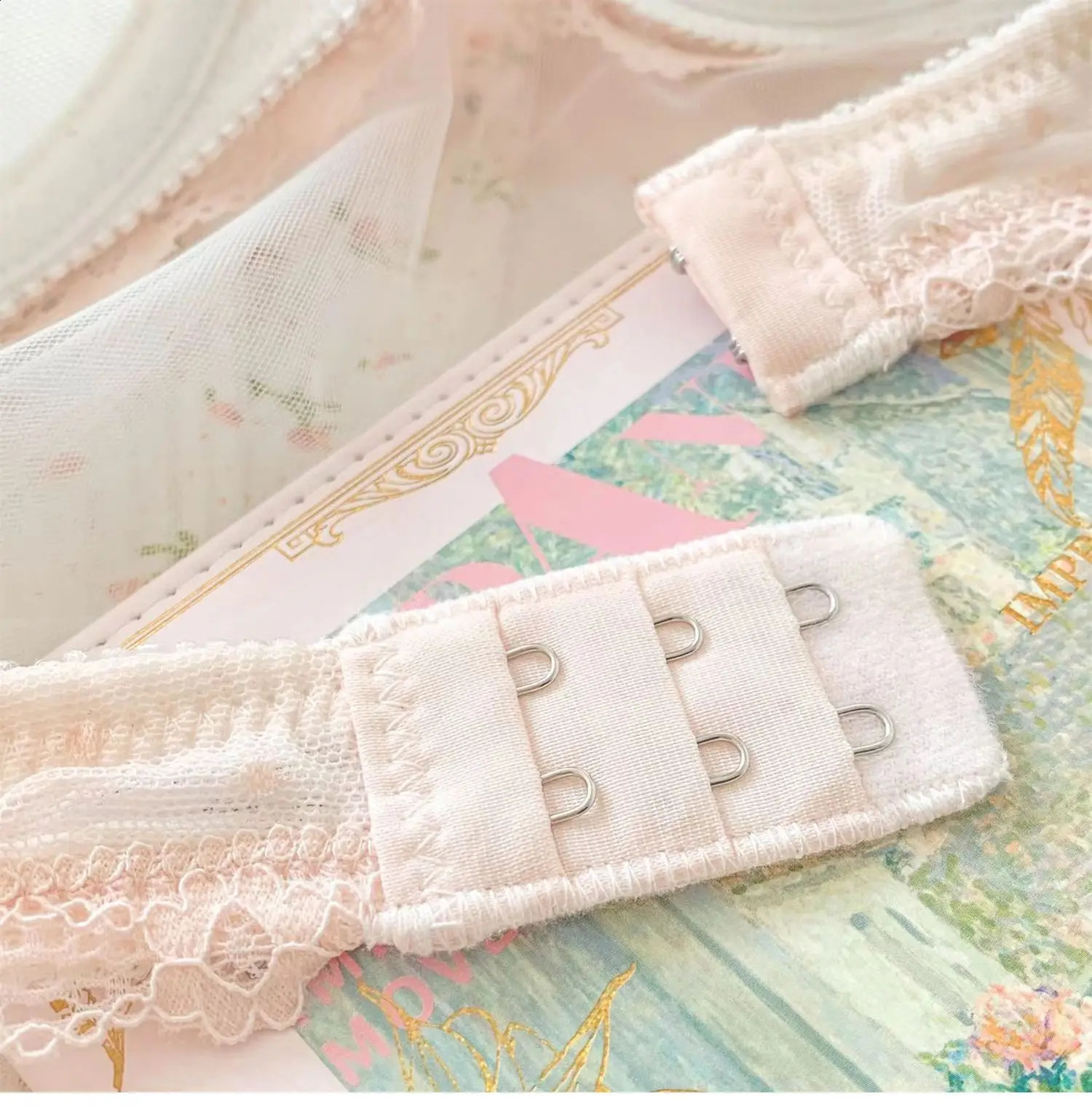Princess Lolita Bra Set Pure Lust Lace Sexy Gathering AntiSagging Sweet Court Style Comfortable Underwired Girl 260626 - view 5