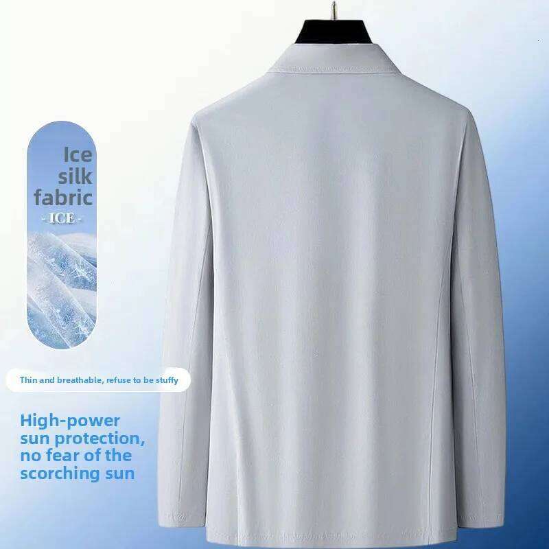 Summer Lightweight Sun Protection for Men - Stylish, Breathable, Casual, Icy Sensation, Lightweight, Silky Elastic Blazer 26L0626 - view 6