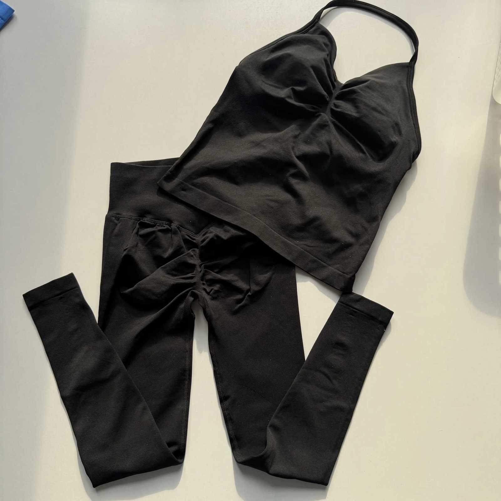 Bra Sports Womens for Shock-Proof Professional Fitness Back-Slimming Design Quick-Drying Running High-Waisted Yoga Outfit Set M260626 - view 6