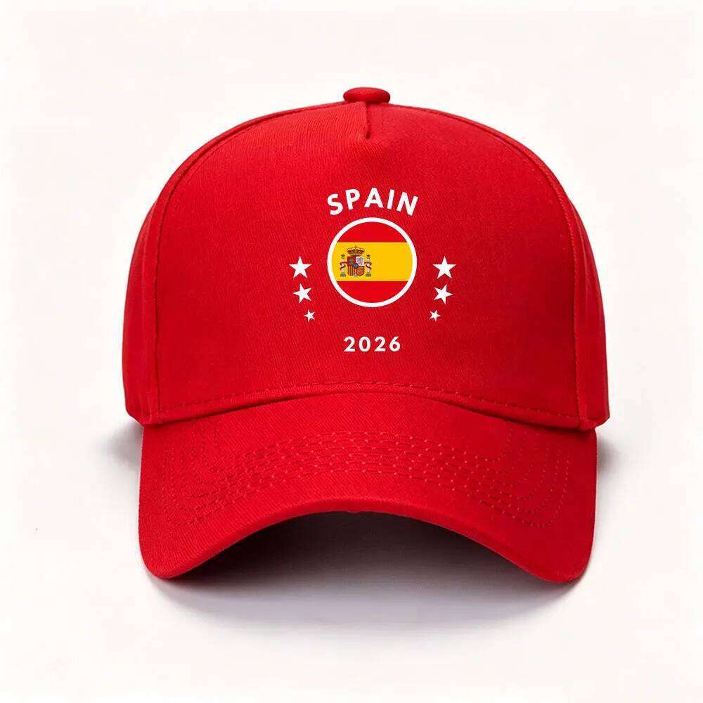 2026 Flag Baseball Spain Football Cap Patriotic Soccer Summer Casual Adjustable Sports Fan Hat Men W260626 - view 3