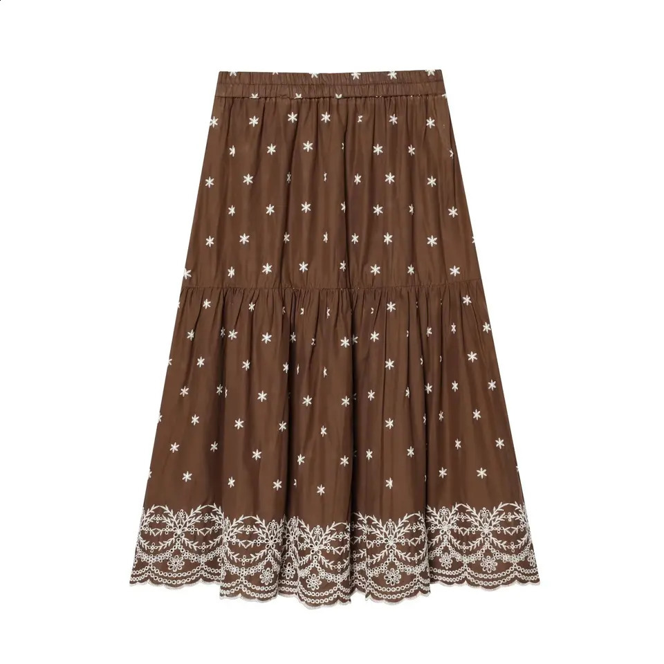 KONDALA Woman Chic Embroidery Skirt Set Summer Holidays Trendy Tank Tops Elastic Waist 2026 Fashion Elegant Casual 260626 - view 4