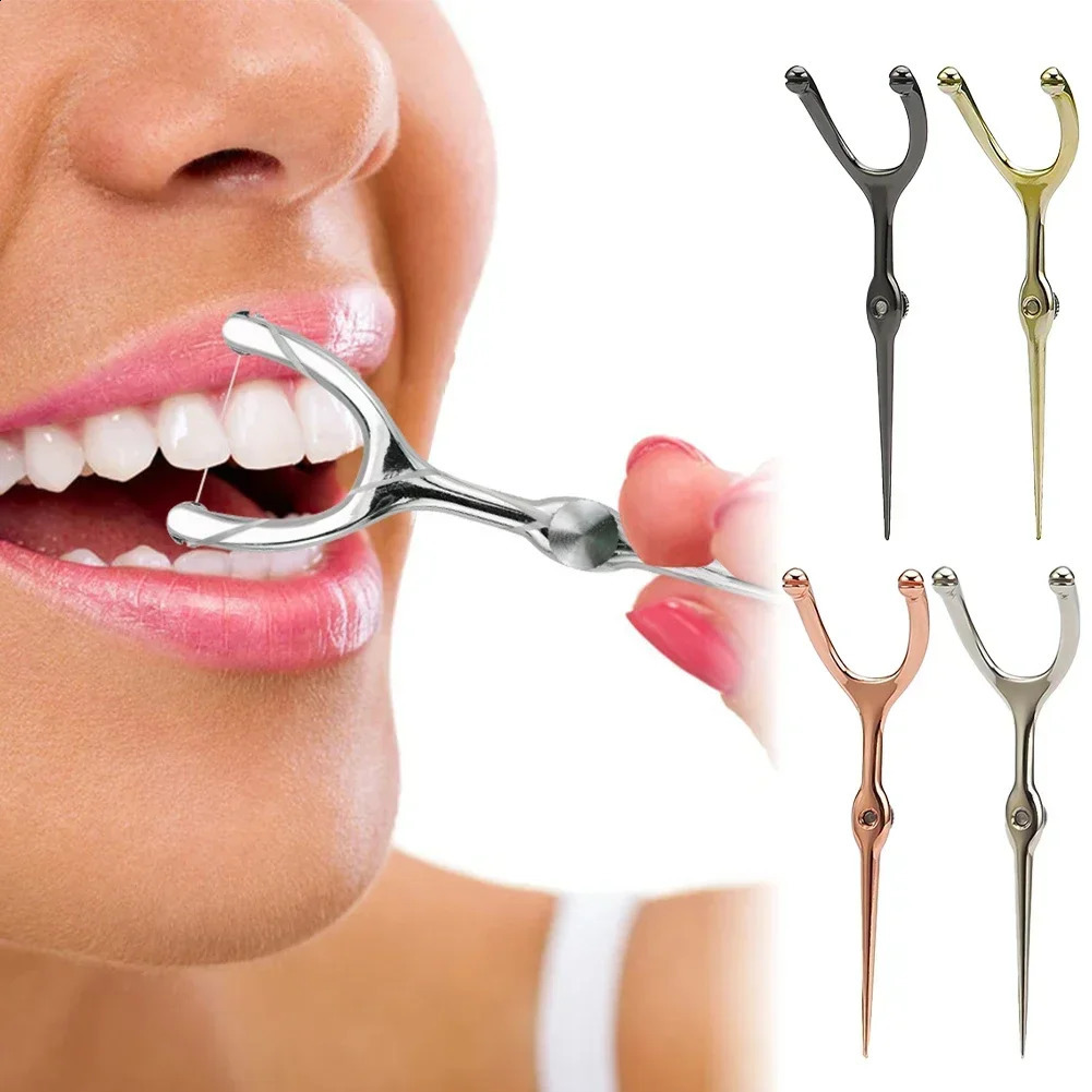 Stainless Steel Toothpick Dental Floss Portable 304 Oral Care Cleaning Gaps Tartar Y Shape Flossing 260626 - view 4