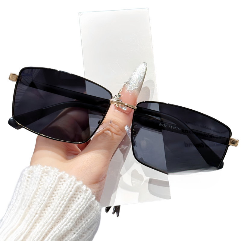trendy designer frame uv protection versatile use square polarized goggles - view 6