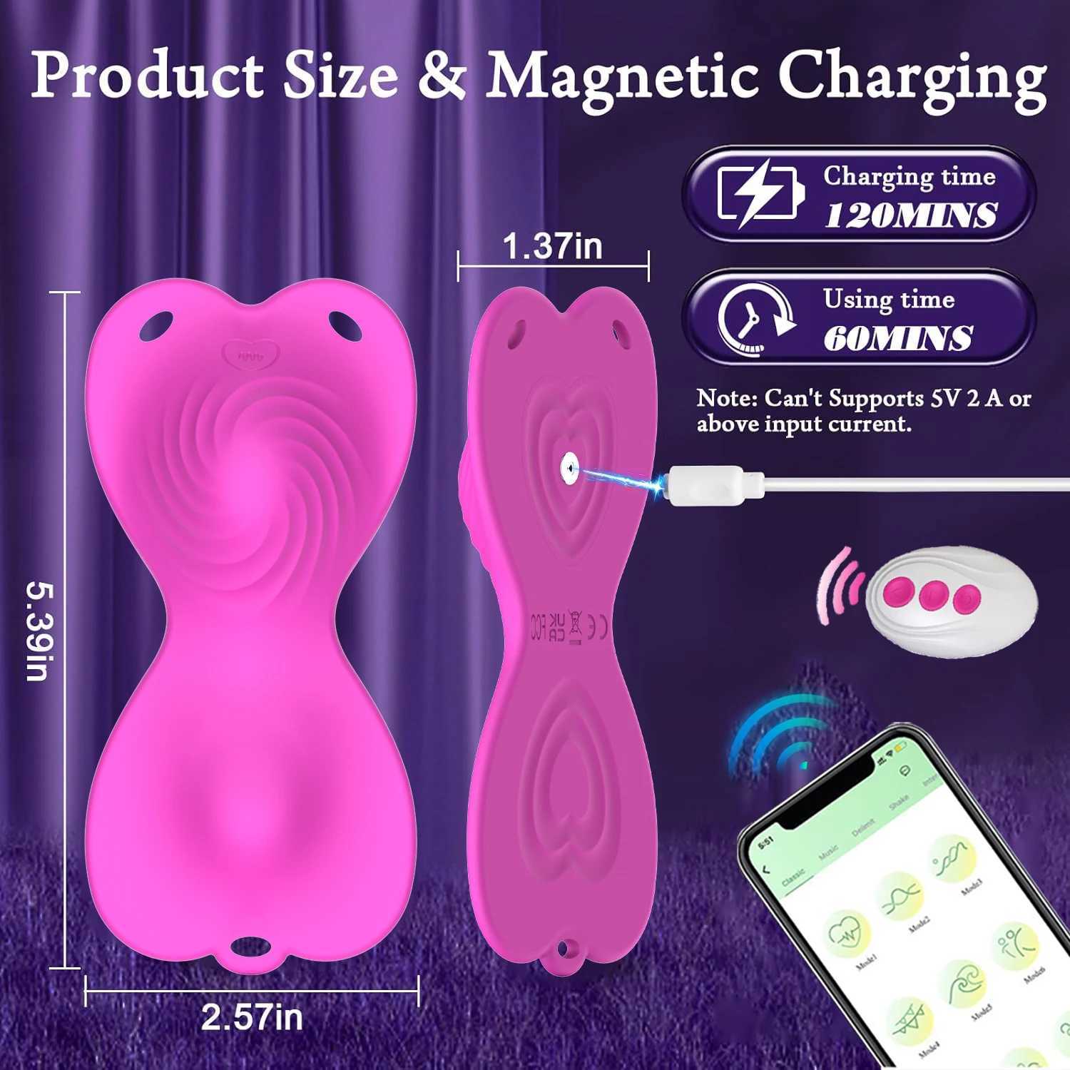 Butterfly Control APP Vibrator Remote Wearable Dual Motor Vibrating Vagina Clitoris Stimulator Sex Toys Adults Masturbation M260626 - view 5