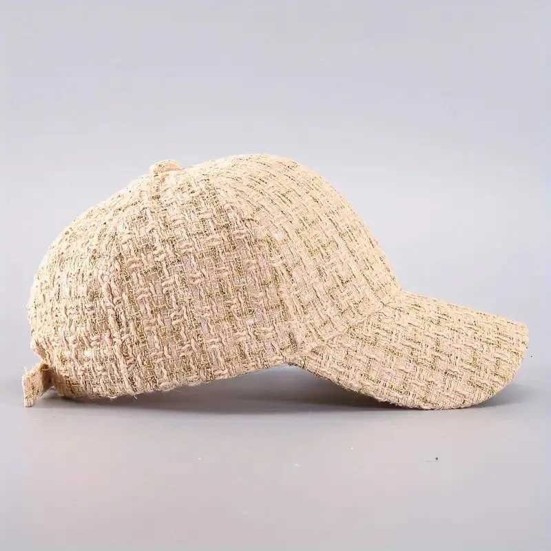 Golden Plaid Baseball Vibrant - Elegant Solid Color Dad Hat with Lightweight Adjustable Design Perfect for Sun Protec M260626 - view 5
