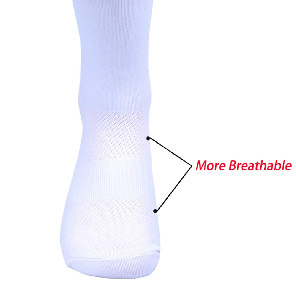 White TREKKING Cycling Socks Non Slip UAE Team Soccer Socks Cushioned Breathable Running Yoga Basketball Bike Sports Grip Socks 260626 - view 6