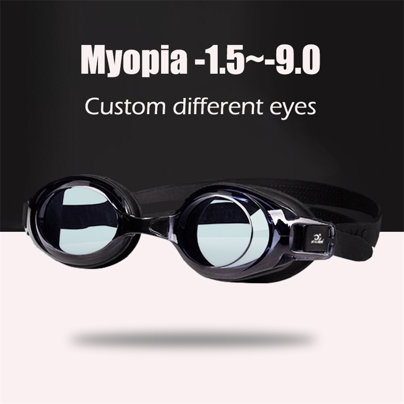 0 To 90 Adult Myopia Swim Eyewear Silicone Waterproof Anti Fog Diopter Swimming Goggles Custom Different Left Right Eye Degree 260622 - view 1