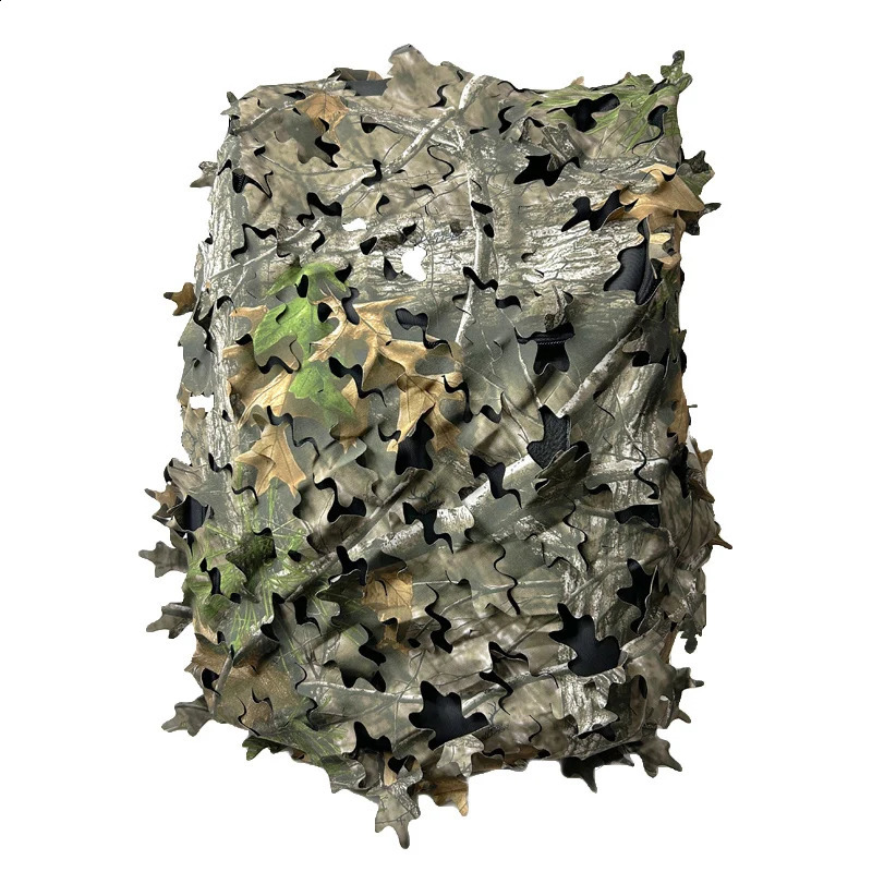 3D Bionic Leaf Shape Backpack Cover Iaser Cutting Outdoor Hunting Camo Backpack Cover Hunting Backpack Accessories 260626