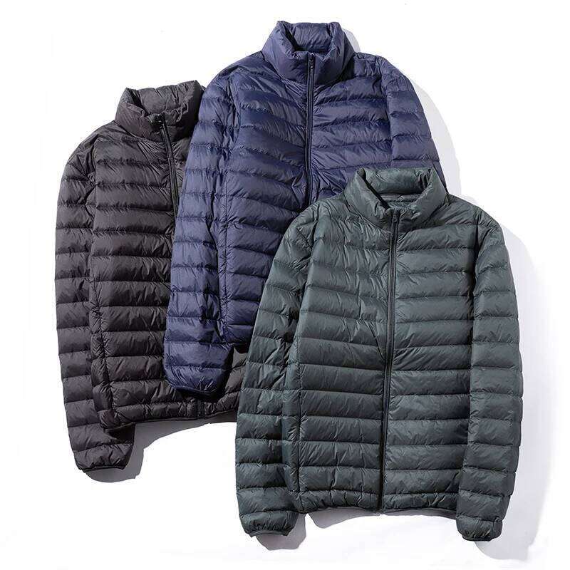 Autumn winter 90 white duck light stand-up collar down jacket for men, fashionable and warm coat W260626 - view 6