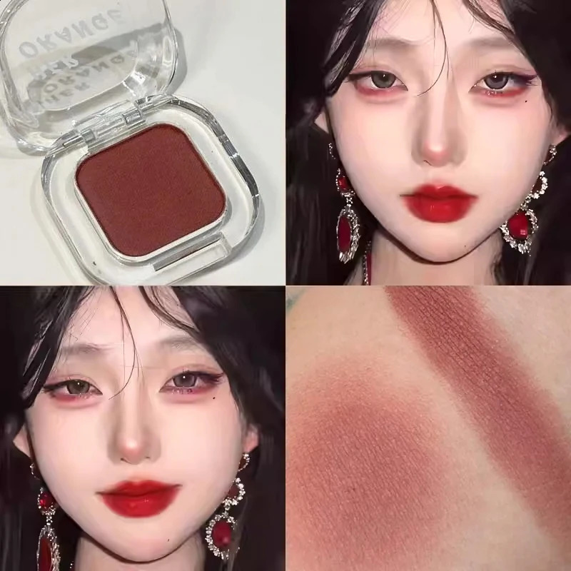 Red Brown Eyeshadow Palette Multifunctional Makeup Palette Silky Matte Coral Red Eyeliner Silkworm Lower Shadow Eyeliner Makeup 260625 - view 3