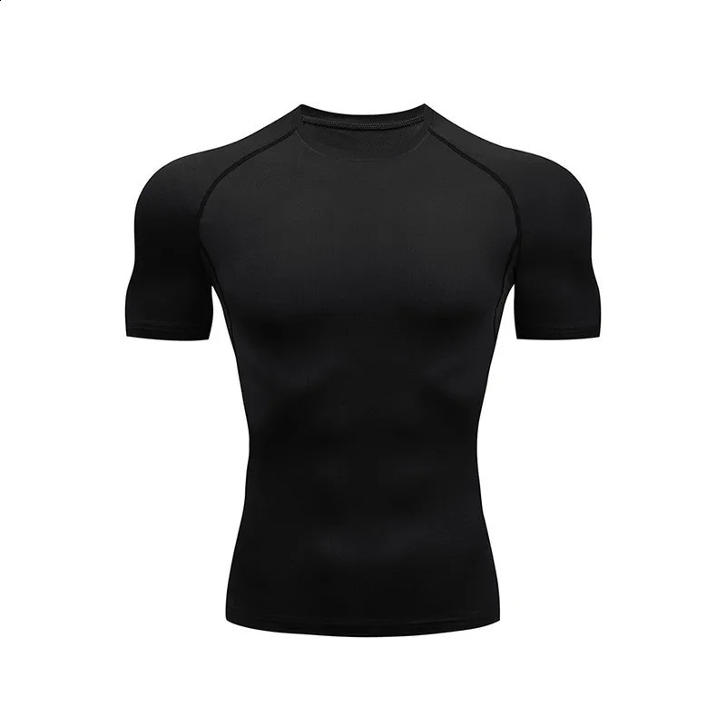 Fashionable printed breathable compression sportswear mens training twopiece set tight Tshirt shorts gym workout 260615 - view 7