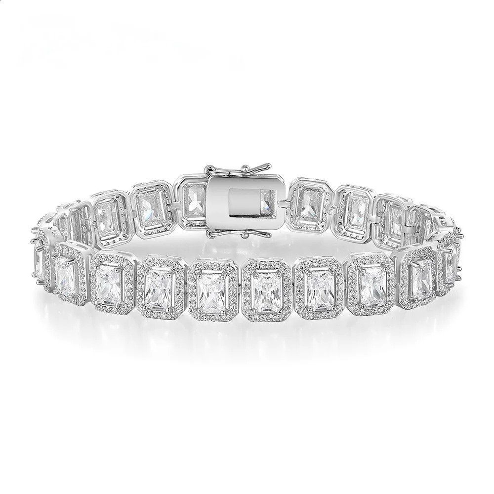 SY y Jewelry 925 Sterling Silver Bracelet 18K Gold Plated Bangle CZ Zircon Tennis Chain Bracelets For Women Fine Jewelry 260626 - view 3