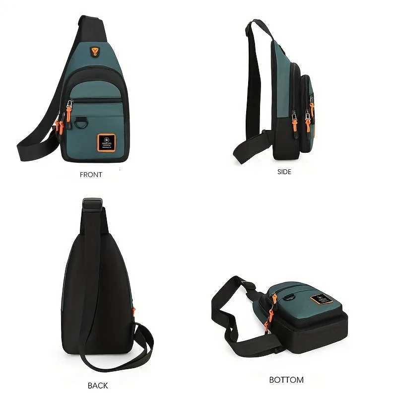 Mens Chest Bag Lightweight Fashion Crossbody Shoulder Bag Stylish Casual Mens Waist Packs Suitable for going out M260626 - view 7