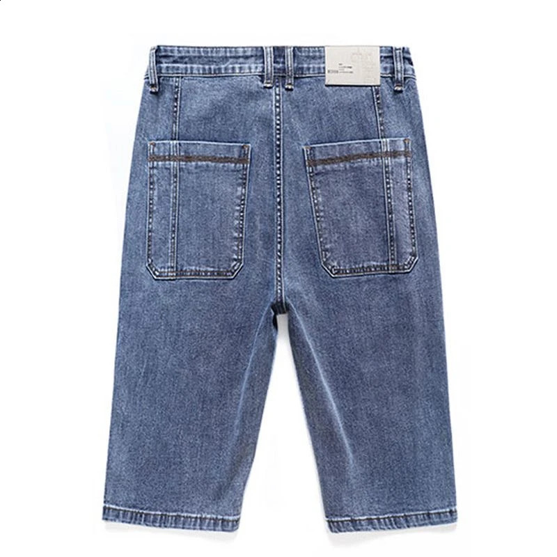 n Multipocket Denim Shorts Men Summer Thin Straight Casual Short Jeans Stretch Fashion Streetwear Mens Korean 260625 - view 7