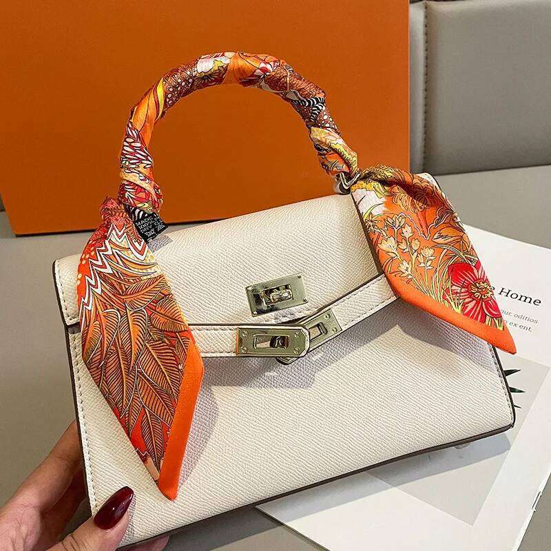 Summer Luxury Brand Jungle Print Silk Scarf Hair Band Tie Bag Small Scarves Vintage Satin Ribbon Decorate Accessories 26Y06226 - view 3
