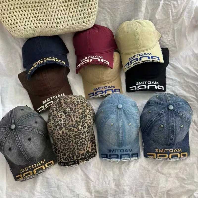 Embroidery New Letter Top Version Women Men Baseball Caps Washed Vintage Baseball Hats Unisex Casual SnapHat M260626