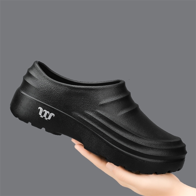 Mens Anti-slip Chef Shoes Sandals For Men Working shoes waterproof fashion Garden Shoes Clogs For Beach Slippers Size 36-48 260625