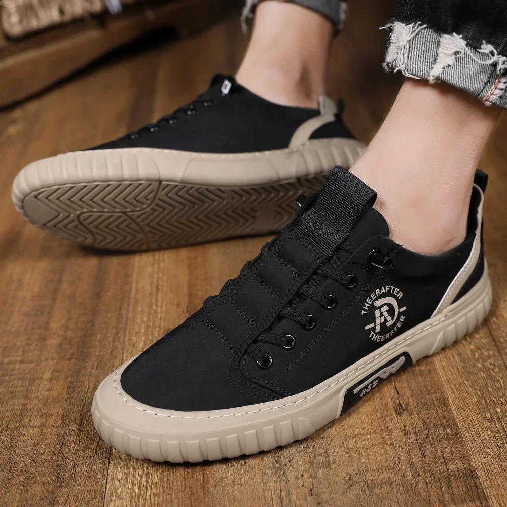 Men Casual Shoes Breathable Ice Silk Canvas Shoes Loafers Sneakers Outdoor Comfort Slip on Flat Vulacnized Shoes Adult Moccasins 260626 - view 5