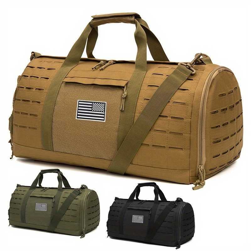 Sport Gym Bag Tactical 40L Travel Duffle Bag For Men Fitness Training Bag With Shoe Basketball Outdoor Weekender Bags M260626