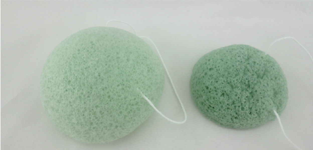 Hemispherical Konjac Sponge Facial Cleansing Puff, Bamboo Charcoal Konjac Face Sponge for Deep Pore Cleansing - view 9