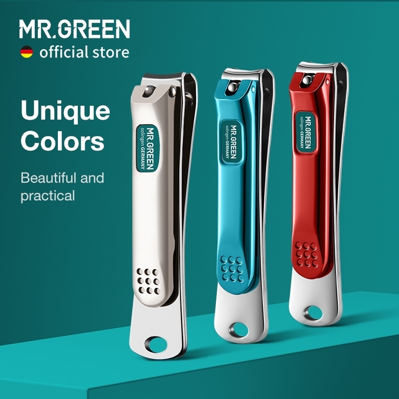 MRGREEN Nail Clippers Stainless Steel Curved blade Clipper Fingernail Scissors Cutter Manicure tools trimmer with files y260615