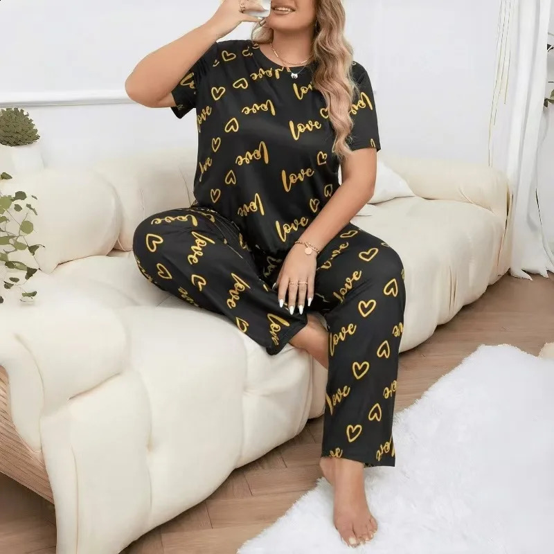 Plus size Womens Pajamas Set Sleepwear Spring Long Sleeve Tops Shorts Home Clothes Pyjama Femme Loungewear Pijama Mujer 260625 - view 4