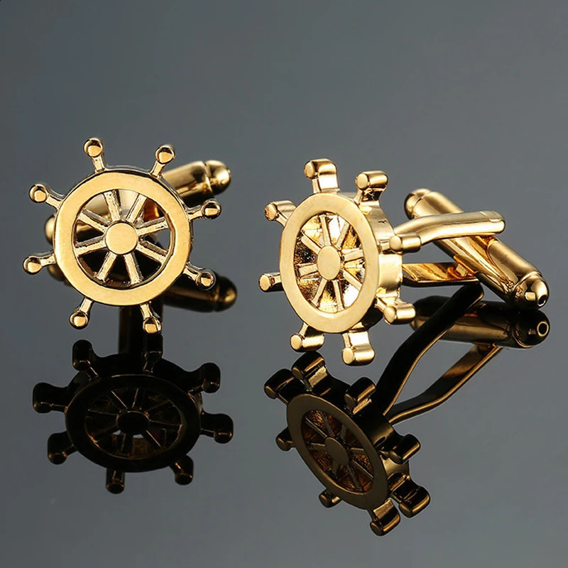 As high quality mens Cufflinks boat anchor racing bicycle aircraft Cufflinks mens Wedding Shirt badge pin gift 260626 - view 6