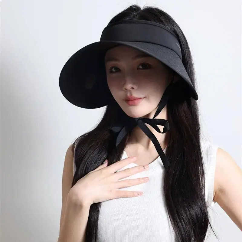 BGS3Summer Outdoor Sun Hat For Women Fashionable Casual Wide Brimmed Hat Portable Fisherman Hat With Removable Sunscreen Shawl 260625 - view 4
