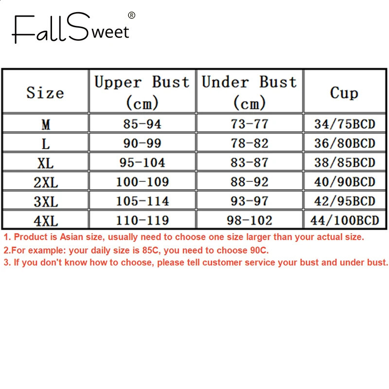 Fallsweet Wireless Large Bust Bra for Women Seamless Push Up Bralette AntiSagging Invisible Brassiere Thin Cup Female Lingerie 260626 - view 7
