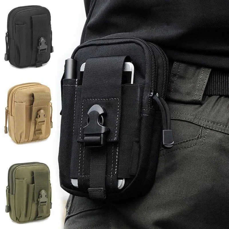 Mens Multi-layer Waist Casual Pack Bag Travel Purse Waterproof Belt Zipper Handbag Outdoor Sport Multi-functional Fanny Pack M260626