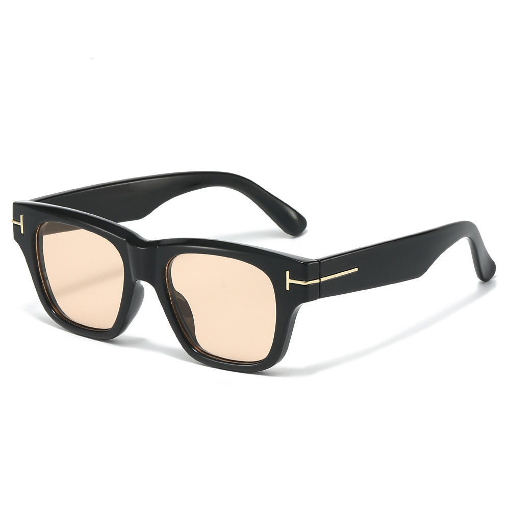 2026 New Square Simple Unisex Versatile European And American Retro Popular Letter Fashion Sunglasses - view 5