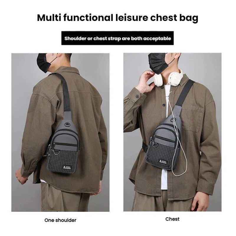 Bag Chest Mens with Multifunctional Multi-layer Storage Space Sports Chest Bag Suitable for Commuting Hiking Cycling and Other M260626 - view 4