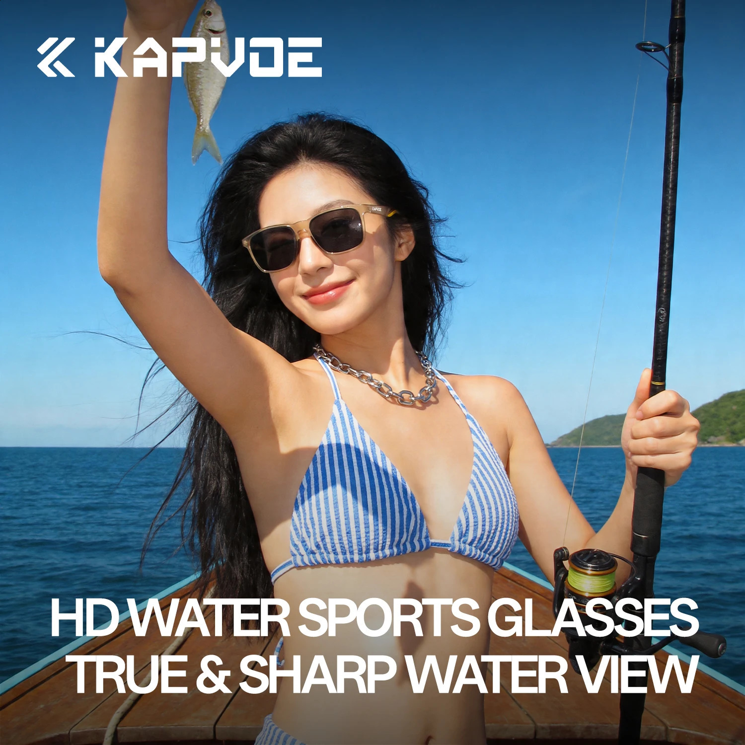 KAPVOE HD Ultra-light Water Sports Sunglasses Stylish Outdoor Sports Fishing Surfing Glasses Driving and Road Cycling Sunglasses 260626 - view 5
