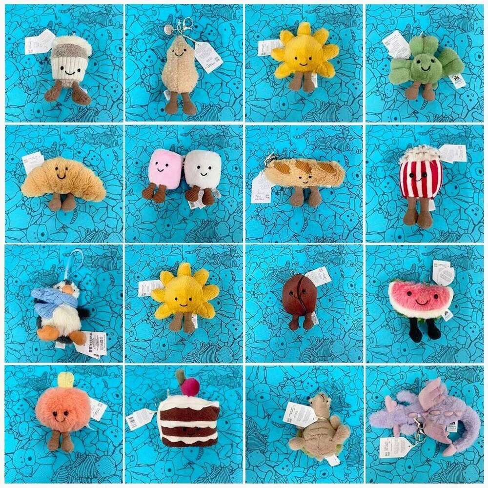 Hot tea Two tone cotton candy cute girl charm keychain Kawaii plush toy Limited New Gift JC bag 26Y0626 - view 5