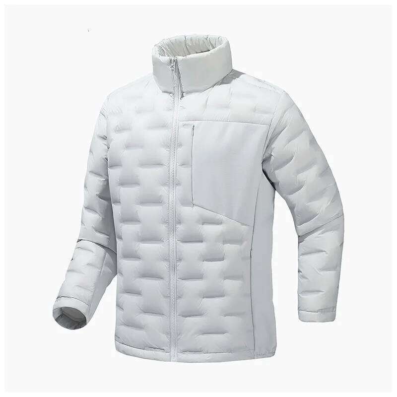 Lightweight Men's Jacket with 90% Duck Down Fill, Warm Winter Outerwear Coat Navy Blue (5 Colors) S-3XL J260626