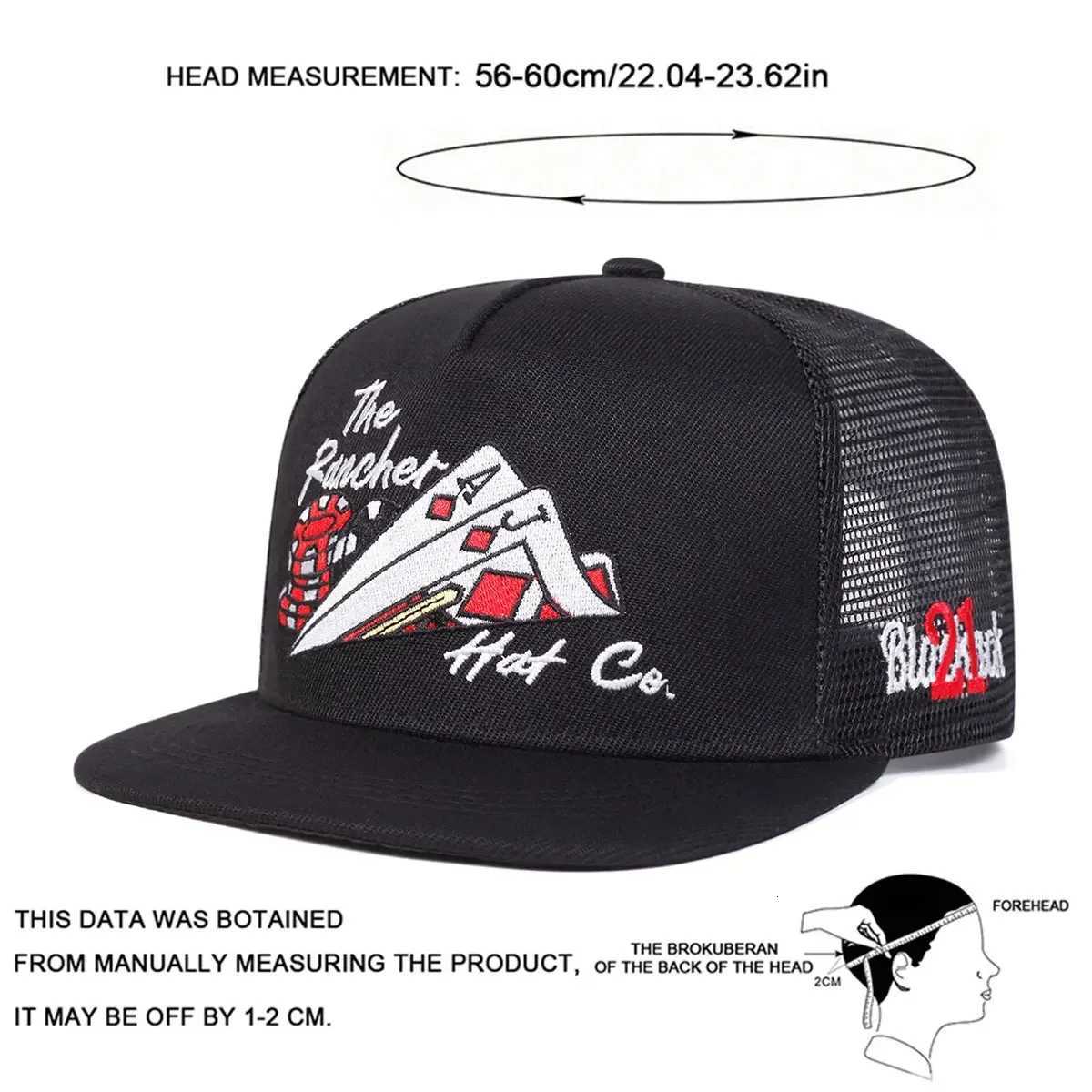Net Unisex EMbroidery Hip-hop Hats Spring Summer Outdoor AdjustabLE Casual Baseball CAPs Trucker CAPs Sunscreen Hat M260626 - view 7