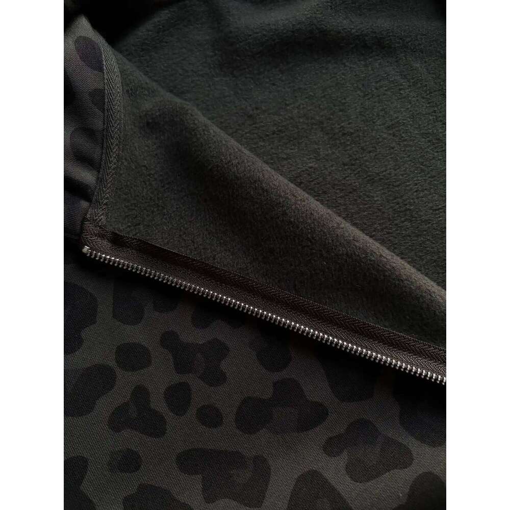 Y2K Zipper Autumn Winter Retro Leopard Print Hooded Sweatshirt for Men and Women Loose Design Clothes W260626 - view 4