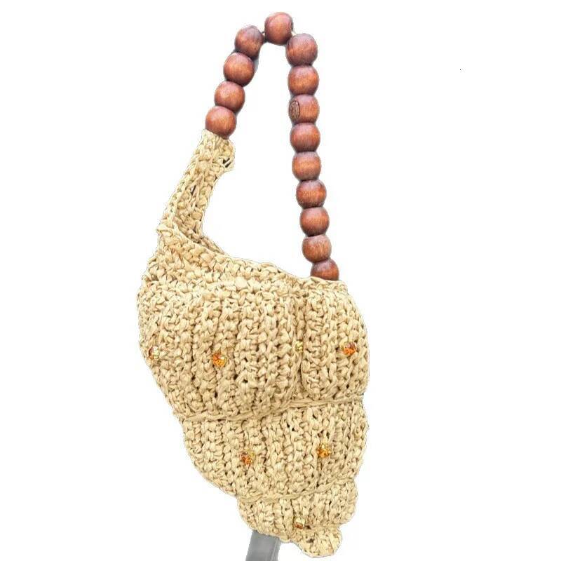 Hand-Woven High Quality Conch Luxury Pearl Chain Women Seaside Holiday Creative Shoulder Cute Shell Brand Crossbody Bag Andralyn