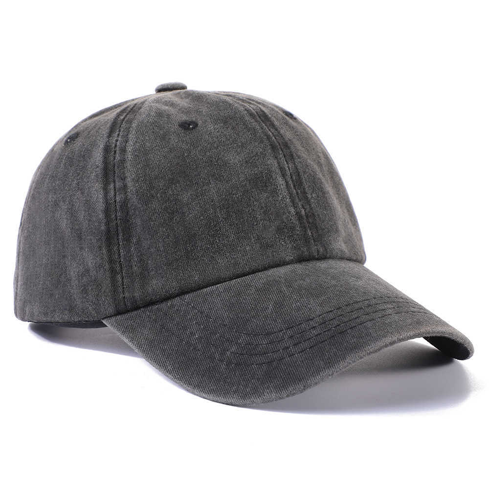 washed plain-colored soft-brimmed baseball Retro suitable for both men and women a street-style outdoor casual piece M260626