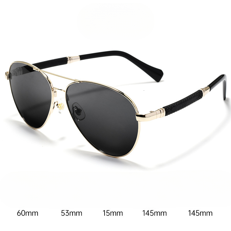 PB Q Pilot Style Double Bridge Men s Polarized Sunglasses Outdoor Sun Protection Driving UV Protection Sunglasses Wholesale - view 9