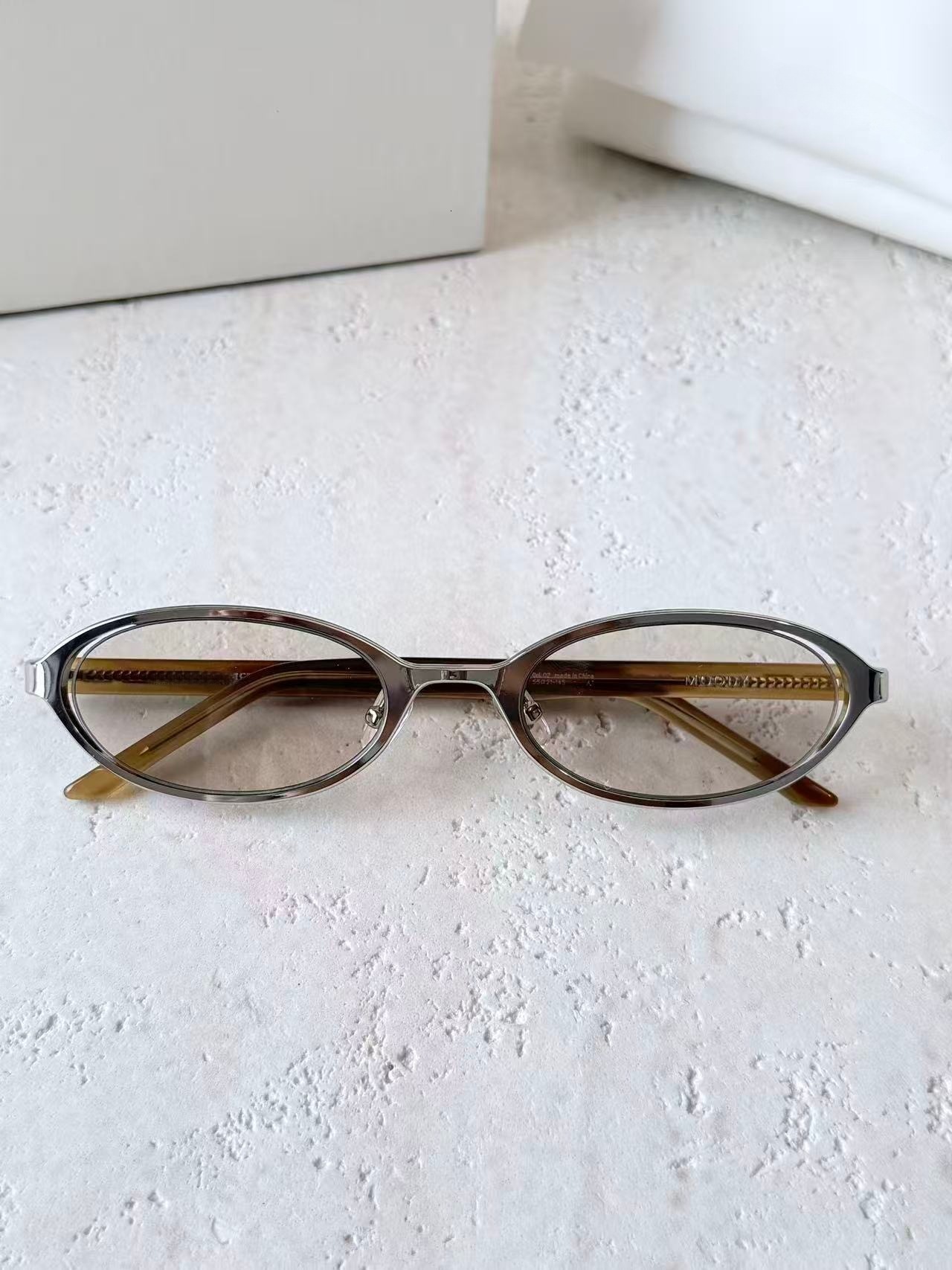 GM New Model Moody Oval Wang Hedi Style Y K Sunglasses Old Money Style Sun Protection Sunglasses - view 7