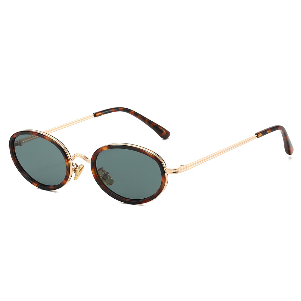2026 New European And American Fashion Metal Men, Oval Trendy Simple Best-Selling Sunglasses For Women - view 5