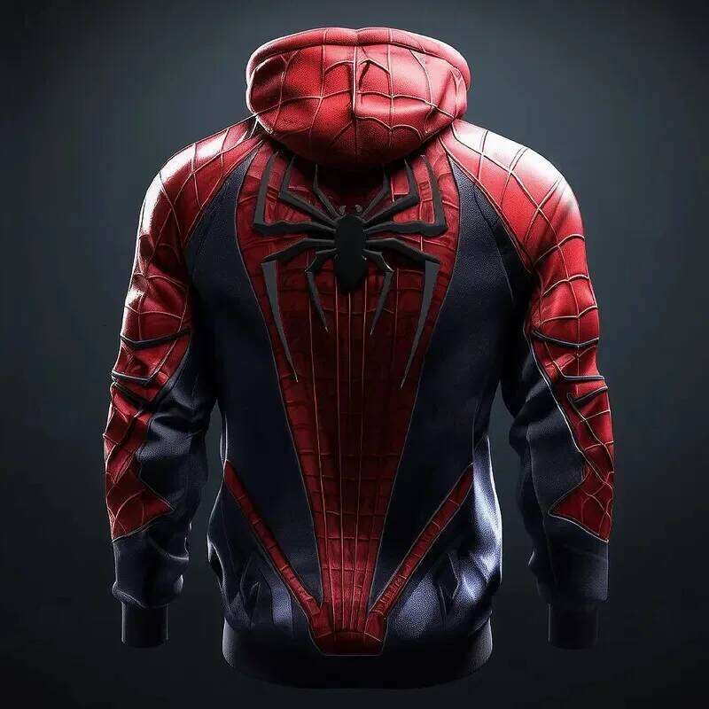 Funny 3D Spider Printed Men's Hoodies Autumn and Winter Casual Sweatshirts Fashion Comfortable y2k Clothes High Quality Pullover W260626 - view 3