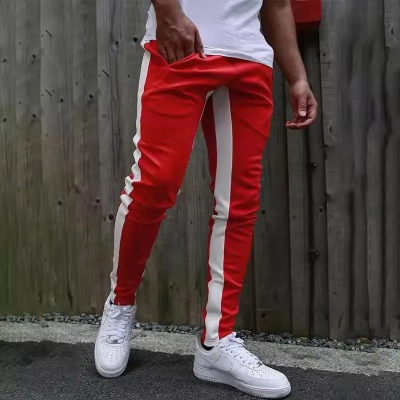 Mens Jogging Running Pants Fitness Sportswear Tracksuit Bottoms Skinny Sweatpants Trouser Black Clothing Gym Sport Pants Men 260626 - view 4