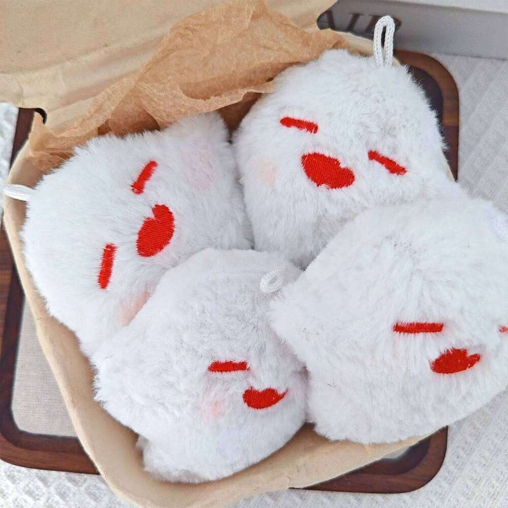 Kawaii Halloween Little Ghost Keychains Game Genshin Impact Hutao Cosplay Chain Unisex Plush Doll Pendant Key Rings 26Y0626 - view 5
