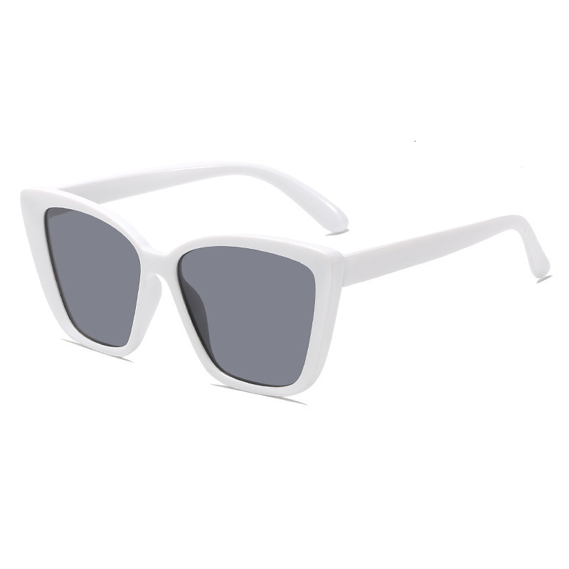 European and American style cat eye sunglasses fashionable square frame UV protection sunglasses trendy and versatile for both men and women can be pr - view 7