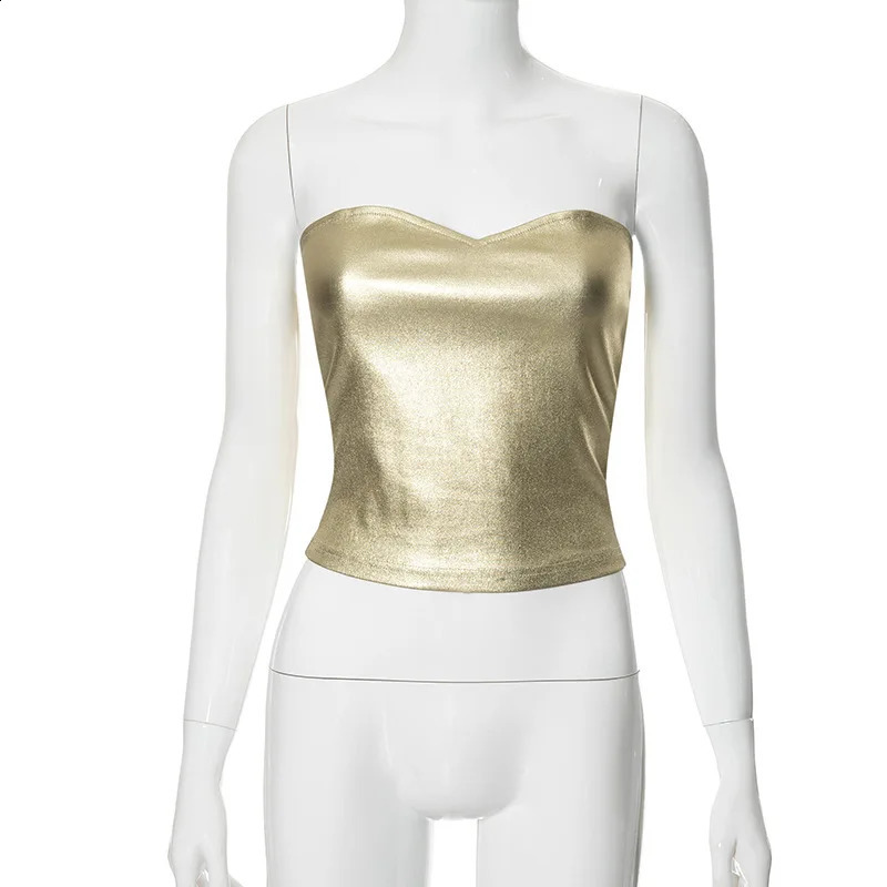 Strapless Backless Sexy Y2K Crop Top Corset Party Club Outfits for Women Tube Vest Summer Sleeveless Skinny Bustier Tops Outfit 260616 - view 5