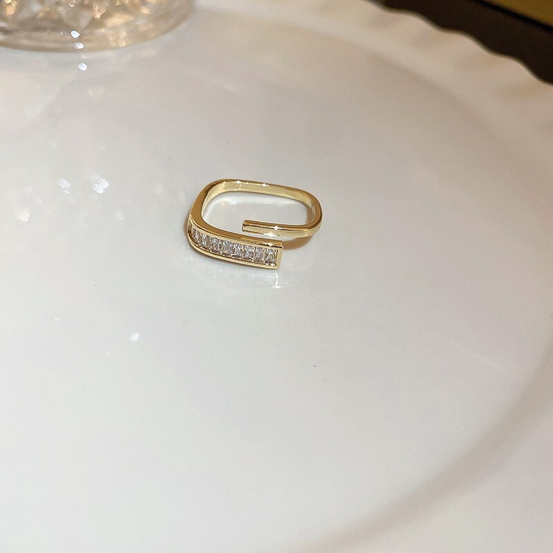 Ring Fashionable And Exquisite Pearl Geometric Circular Multi-layer Open Ring Light Luxury Index Finger Ring Daily Banquet Fashionable Finger Decorati - view 7