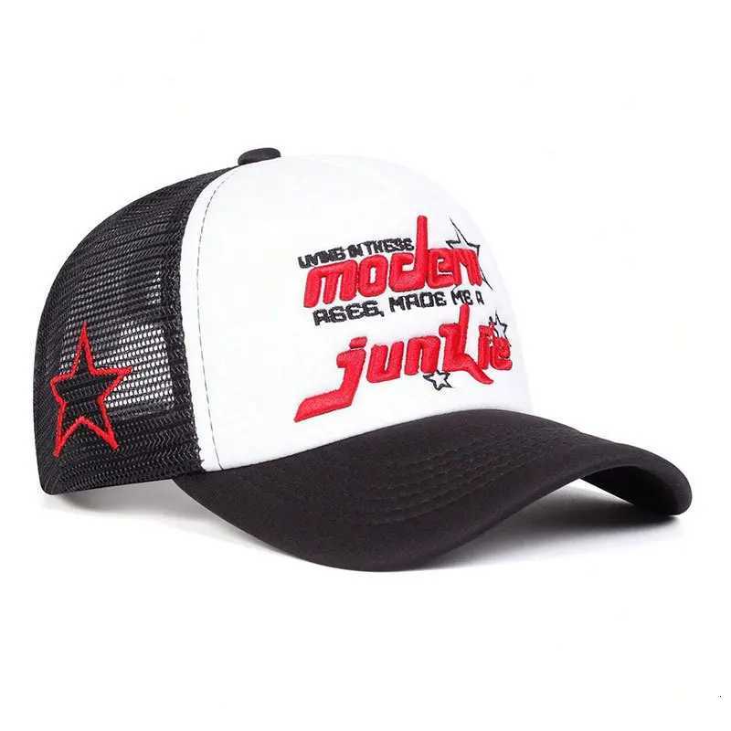 Embroidery Junkie Letter Unisex Modern Baseball Net Caps Spring and Summer Outdoor Adjustable Casual Hats Sunscreen Hat M260626 - view 7