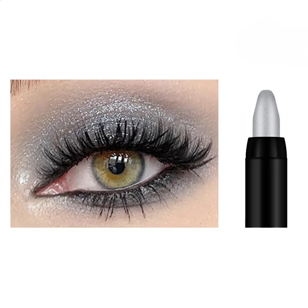 Smoky Dark Black Eyeshadow Pencil Stick Waterproof Pearlescent Matte Metallic Glitter Eye Shadow Highlighter Pen Make Up Tool 260626